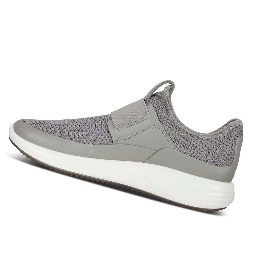 Women's Ecco Soft 7 Runner Slip-on Casual Shoes Grey | Canada 75HAP